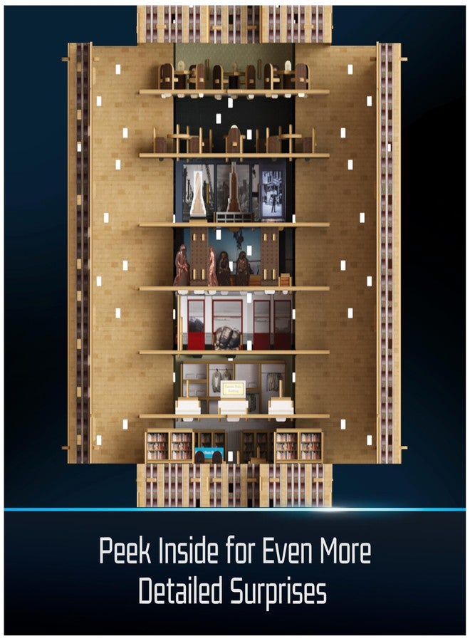 4D Build, Architect Series Empire State Building 3D Model Kit with LED Lights, Desk Décor, Adult Puzzles, Building Toys, 3D Puzzles for Adults & Teens, 479 Pieces, for Ages 12 & Up - Image 5